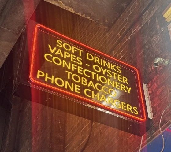 Double sided projection sign